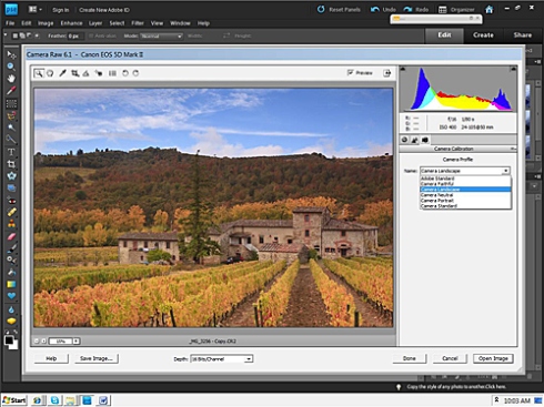 Siena Farmhouse – Camera Calibration – Camera Landscape 